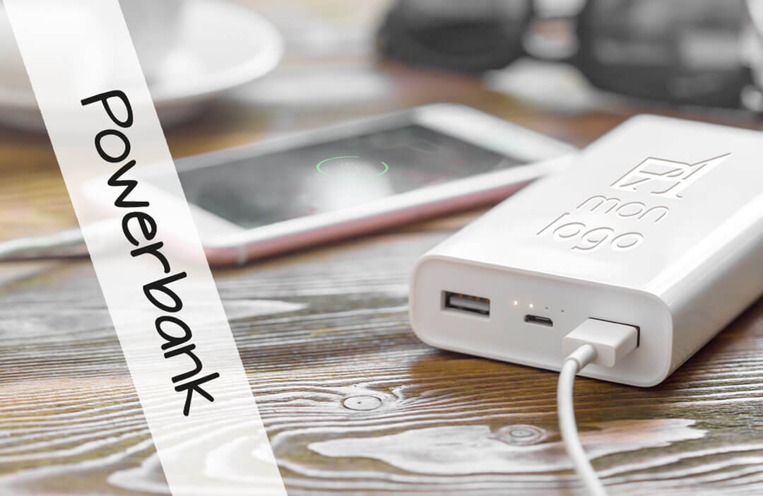 Batterie externe publicitaire personnalisée pas chère