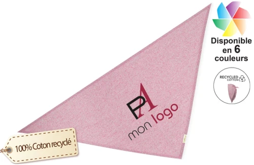 Bandana personnalisé Romin foulard en coton recyclé