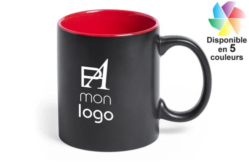 Mug bicolore Bafy publicitaire personnalisé avec logo
