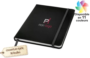 Carnet A5 Spectrum à couverture rigide publicitaire personnalisé avec logo