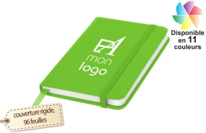 Carnet A6 Spectrum à couverture rigide publicitaire personnalisé avec logo