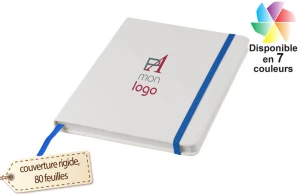 Carnet à élastique coloré spectrum publicitaire personnalisé avec logo