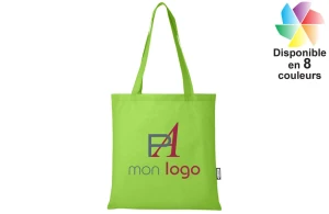 Tote bag éco-responsable en non tissé recyclé Zeus publicitaire personnalisé avec logo