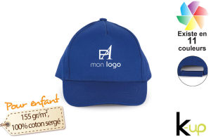 Casquette publicitaire enfant basic 5 panneaux personnalisée avec logo