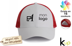 Casquette Trucker premium 6 panneaux personnalisée avec logo